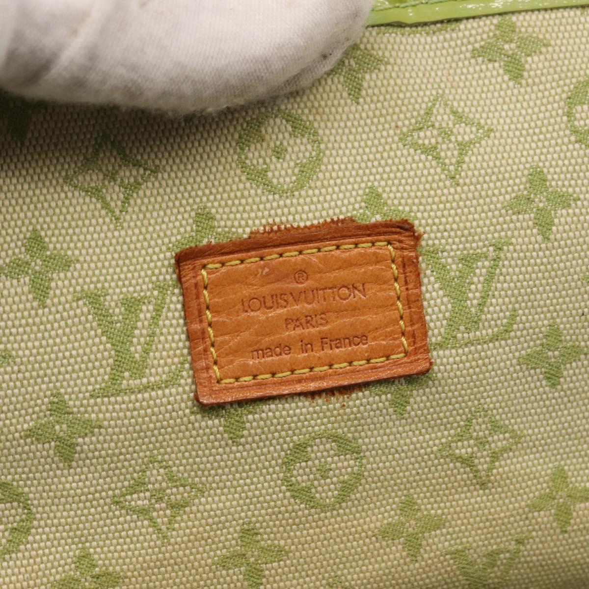 LOUIS VUITTON Mini Mini Trousse Marie Kate Pouch Almond Green M92935 Auth 130833A