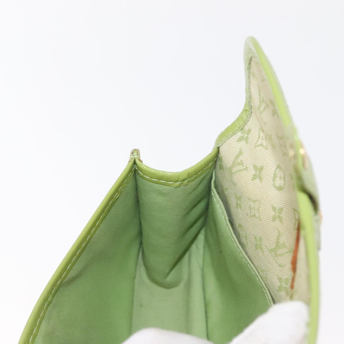 LOUIS VUITTON Mini Mini Trousse Marie Kate Pouch Almond Green M92935 Auth 130833A