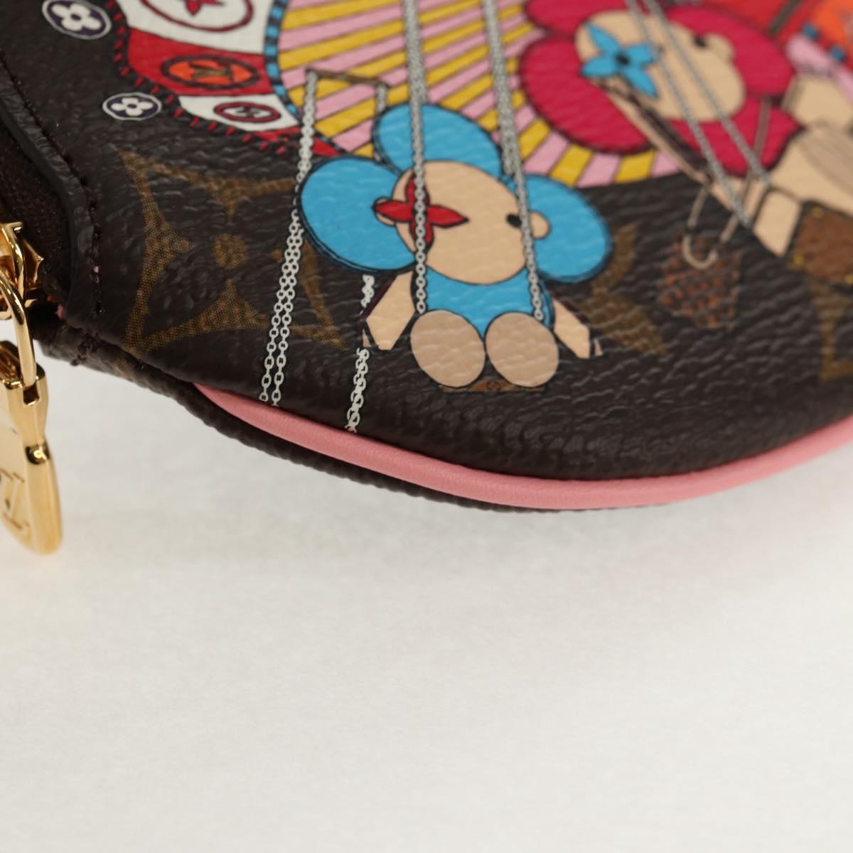 LOUIS VUITTON Monogram Vivienne Porte Monnaie Round Purse M69757 LV Auth 130834M