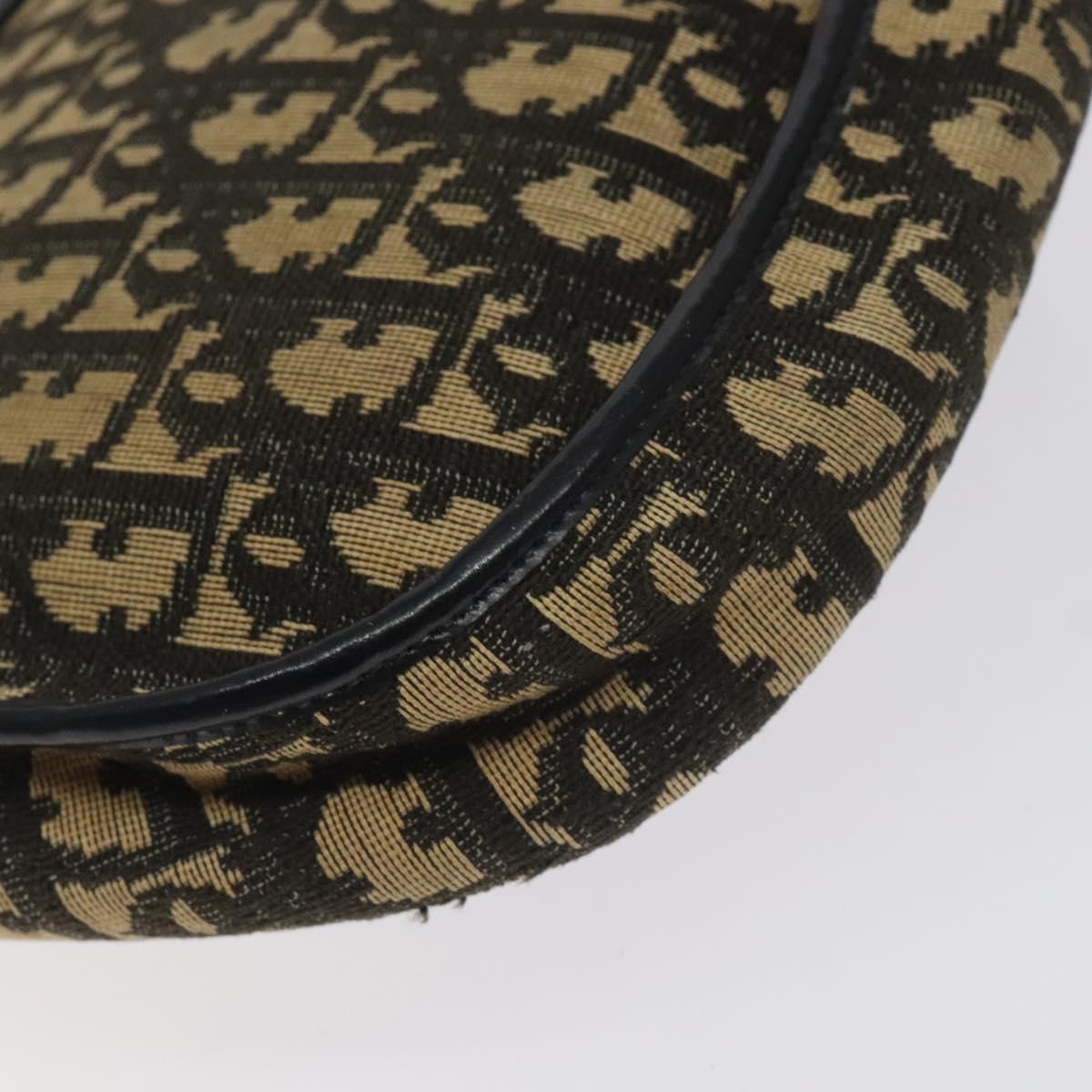 Christian Dior Trotter Canvas Shoulder Bag Navy Auth 130891