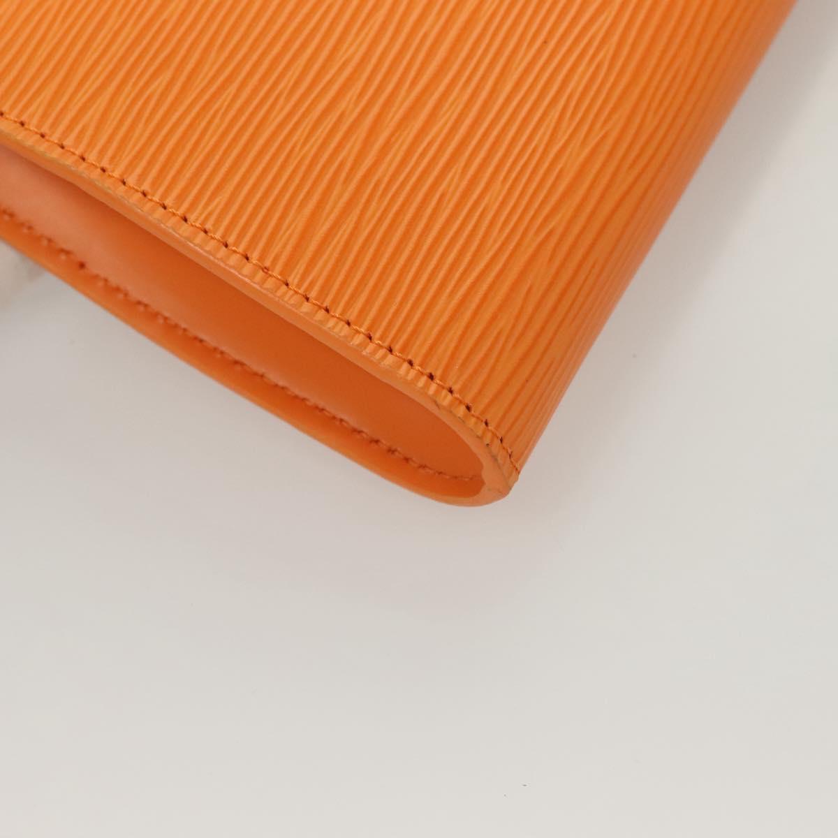 LOUIS VUITTON Epi Pochette Accessoires Pouch Orange Mandarin M5294H Auth 130901V