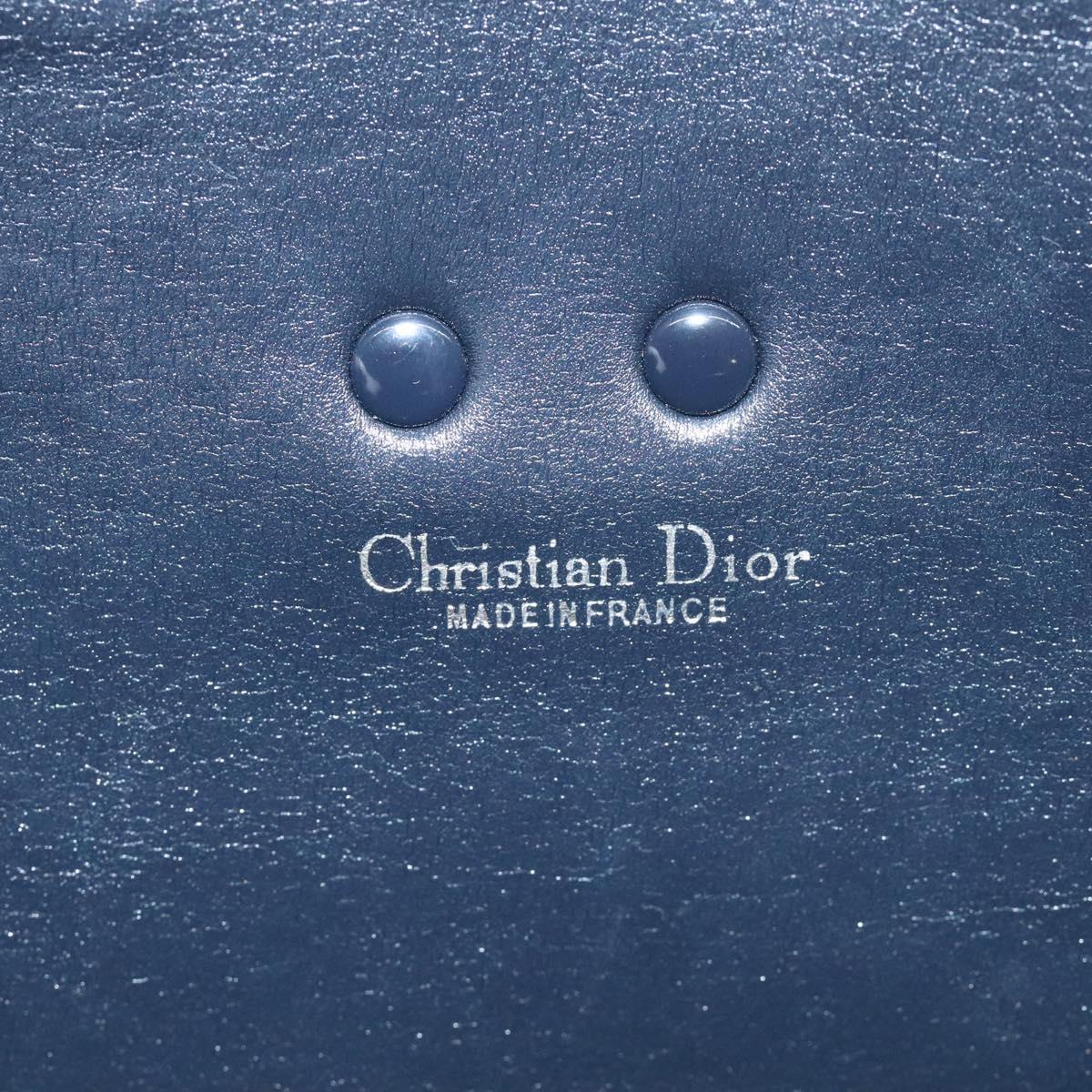 Christian Dior Trotter Canvas Shoulder Bag Navy Auth 130909