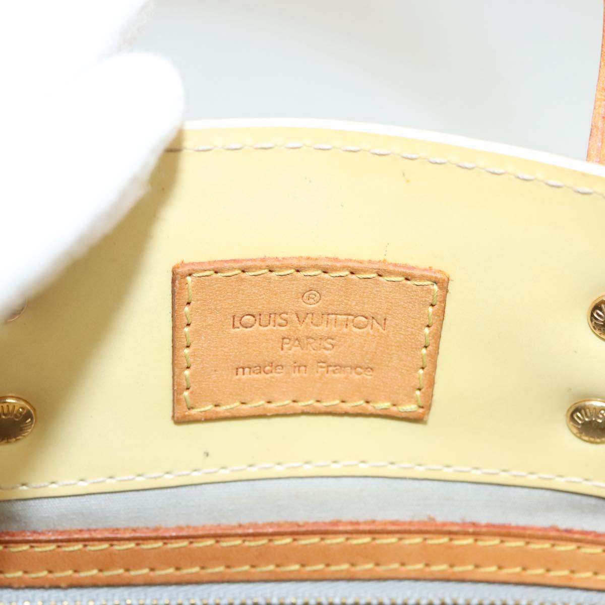 LOUIS VUITTON Monogram Vernis Reade PM Hand Bag Perle M91336 LV Auth 130921