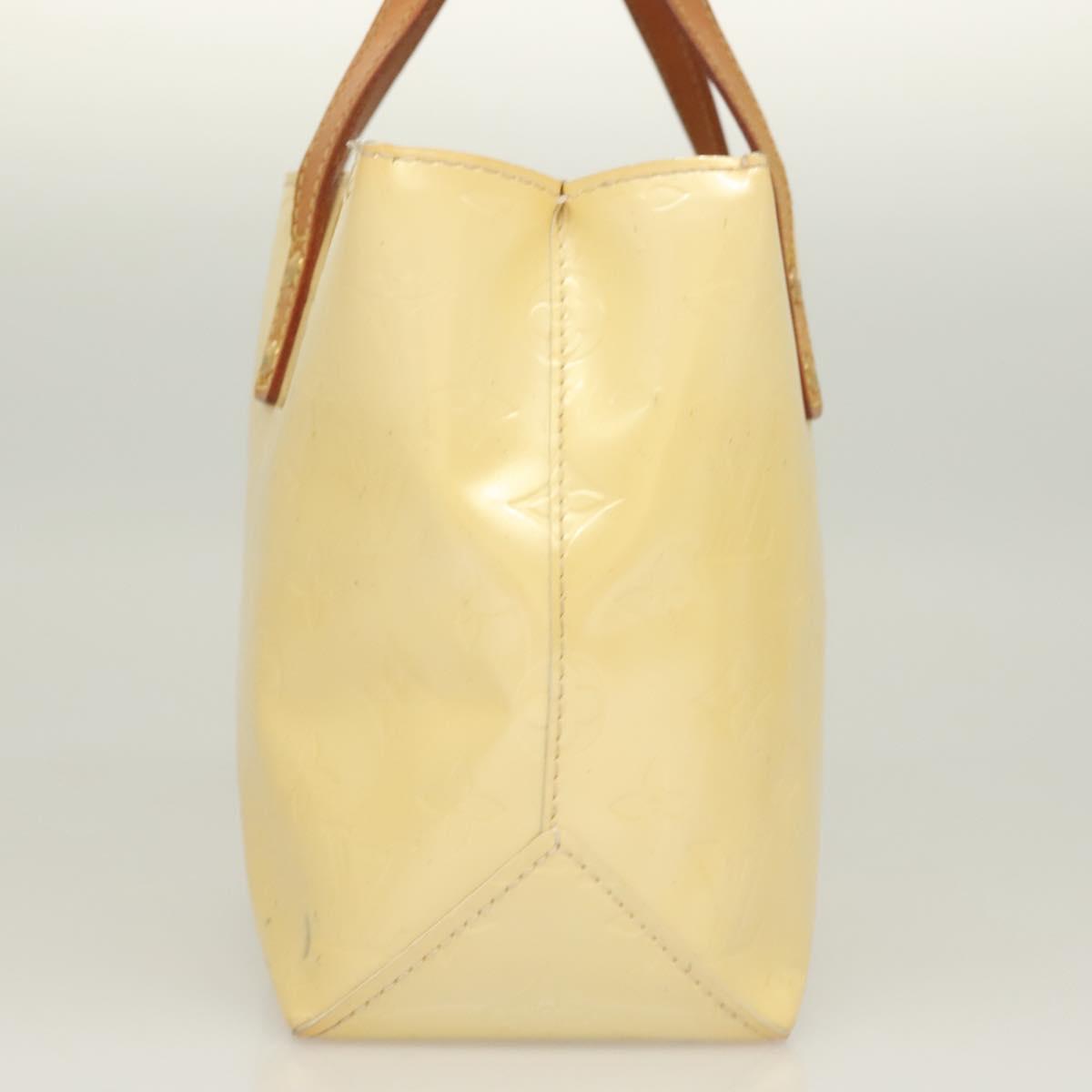 LOUIS VUITTON Monogram Vernis Reade PM Hand Bag Perle M91336 LV Auth 130921