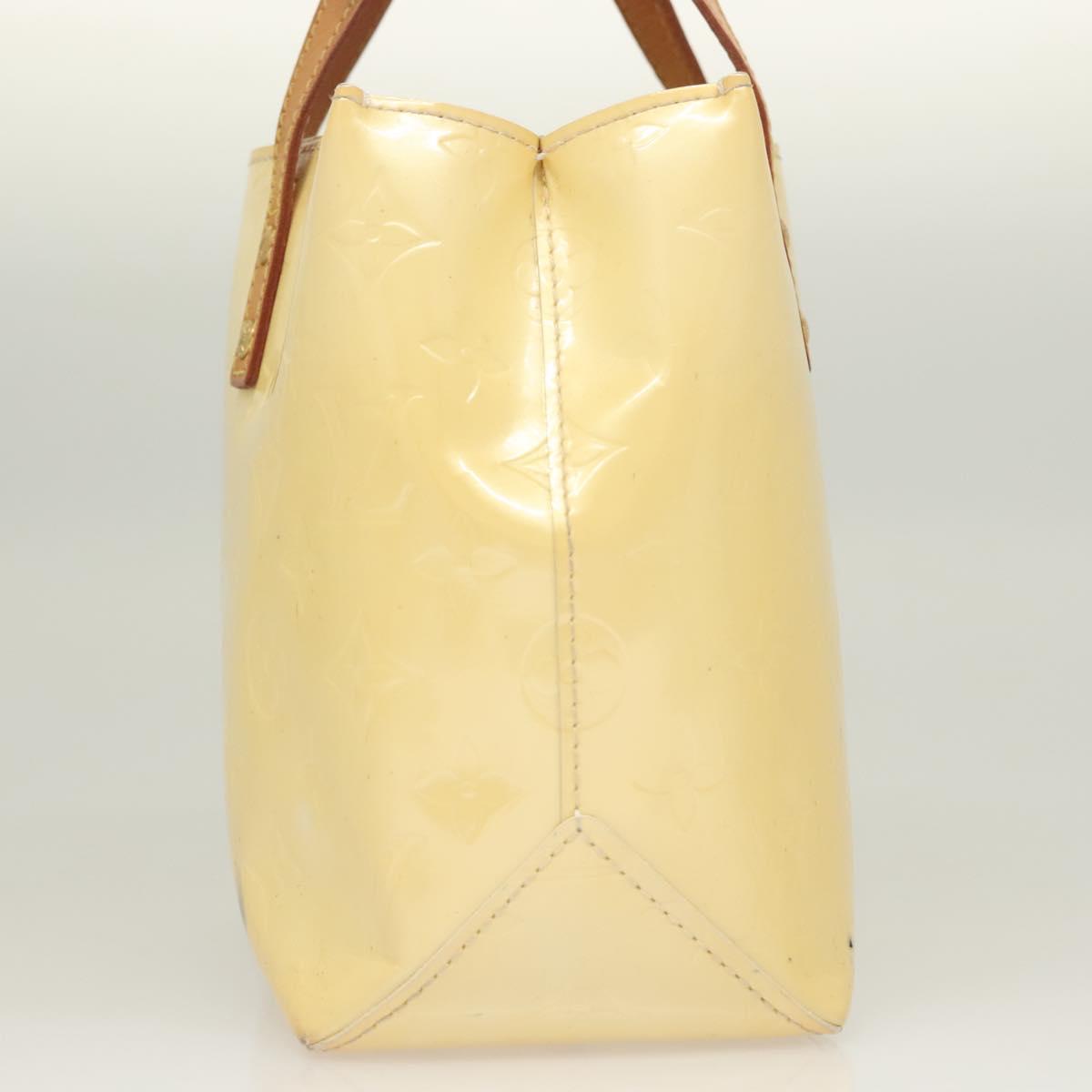 LOUIS VUITTON Monogram Vernis Reade PM Hand Bag Perle M91336 LV Auth 130921