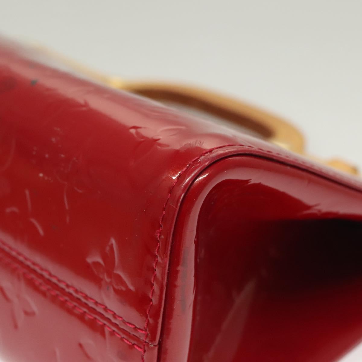 LOUIS VUITTON Monogram Vernis Roxbury Drive Hand Bag 2way Red M91987 Auth 130922