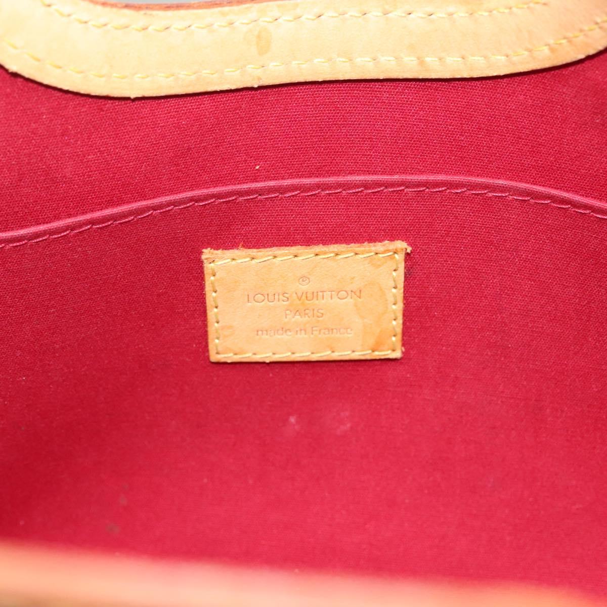 LOUIS VUITTON Monogram Vernis Roxbury Drive Hand Bag 2way Red M91987 Auth 130922