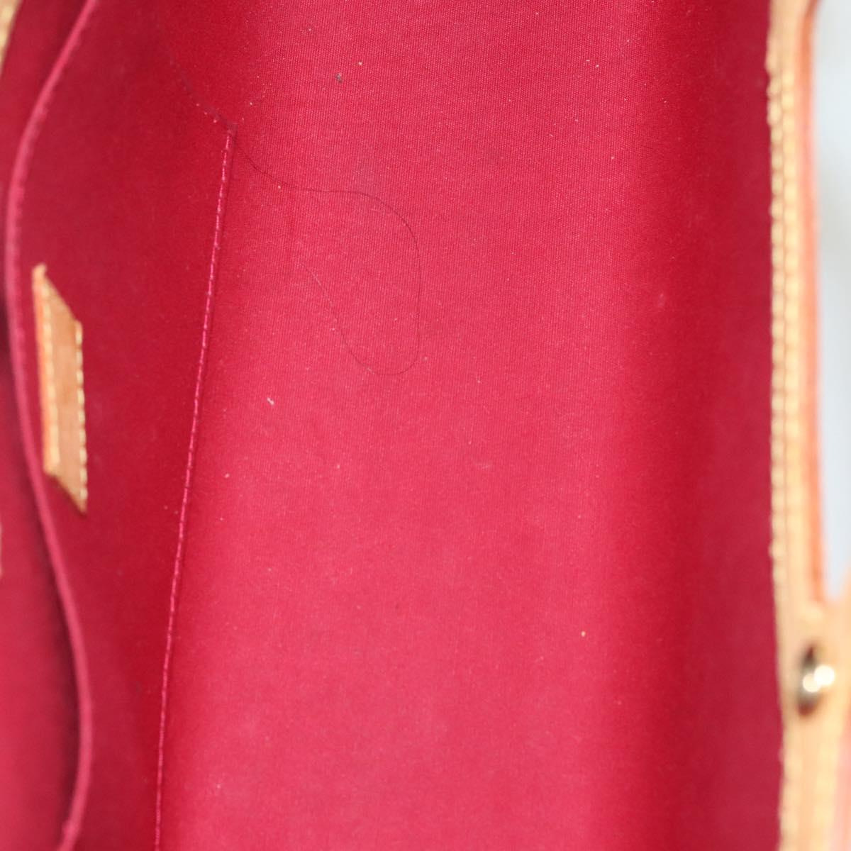 LOUIS VUITTON Monogram Vernis Roxbury Drive Hand Bag 2way Red M91987 Auth 130922