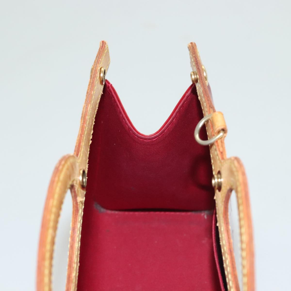 LOUIS VUITTON Monogram Vernis Roxbury Drive Hand Bag 2way Red M91987 Auth 130922