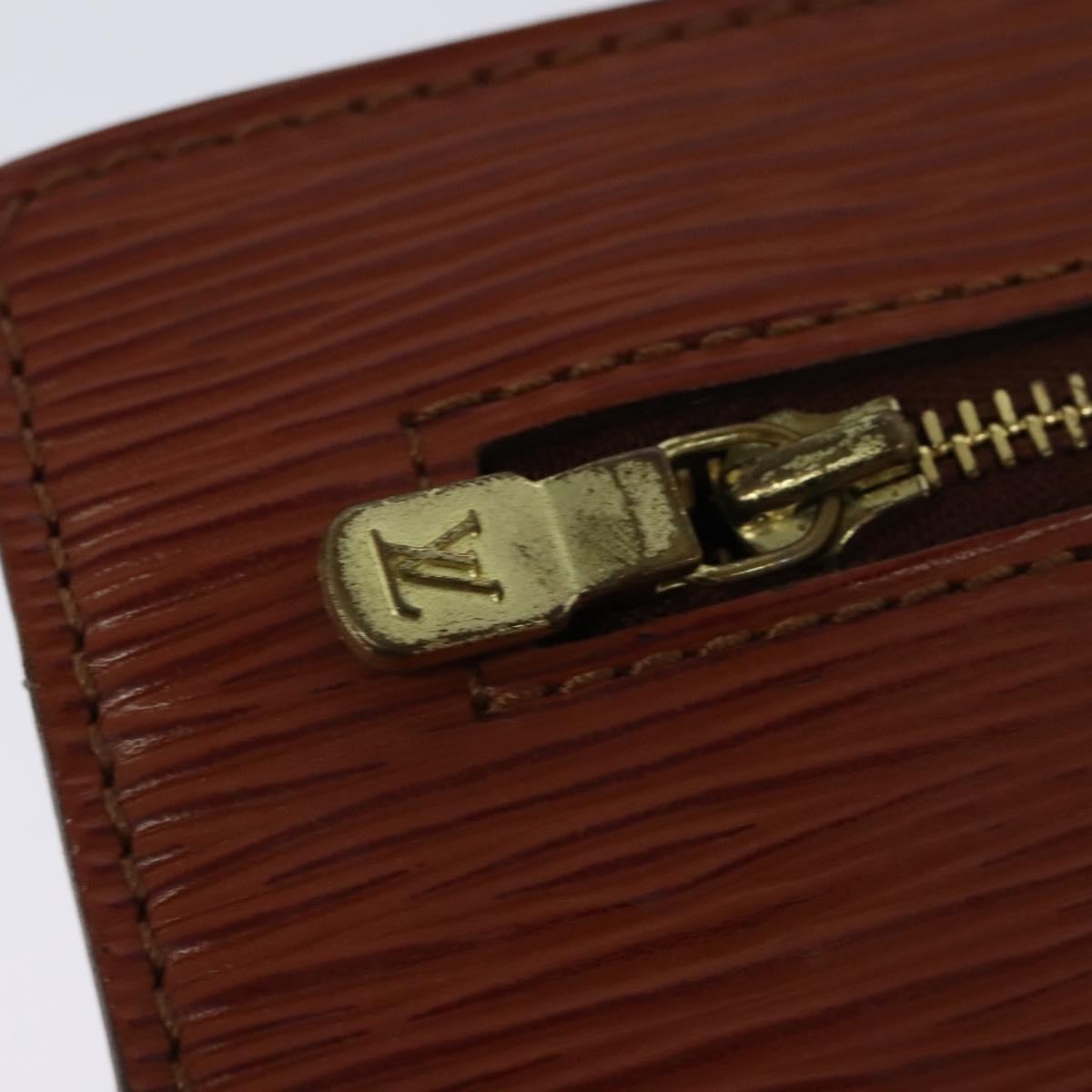 LOUIS VUITTON Epi Angian Clutch Bag Brown M52113 LV Auth 130924