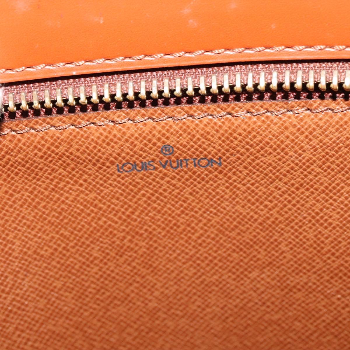 LOUIS VUITTON Epi Angian Clutch Bag Brown M52113 LV Auth 130924