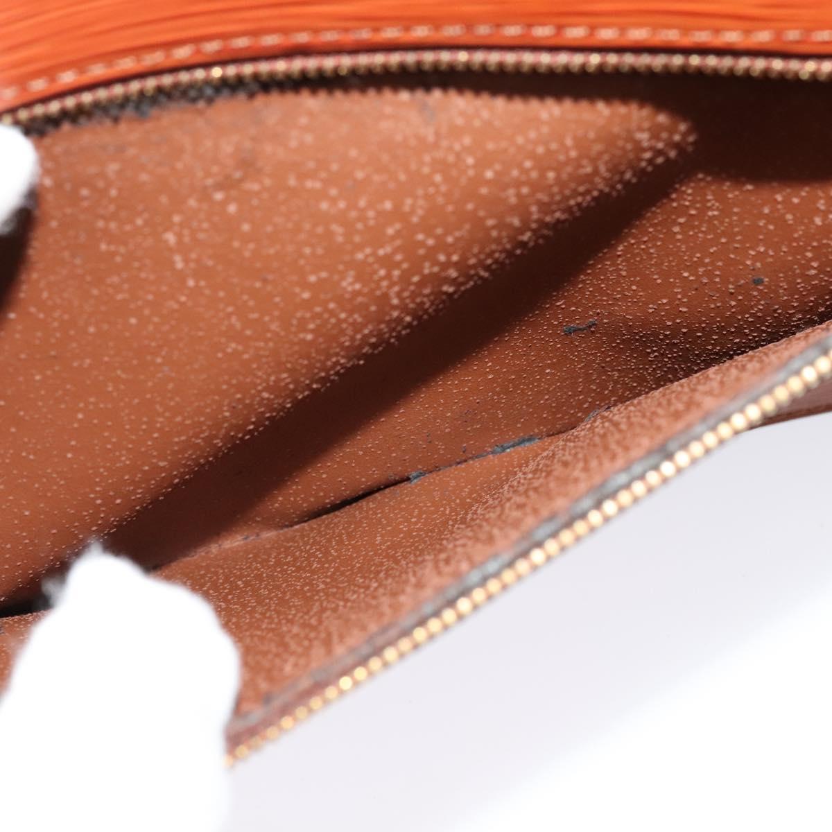 LOUIS VUITTON Epi Angian Clutch Bag Brown M52113 LV Auth 130924