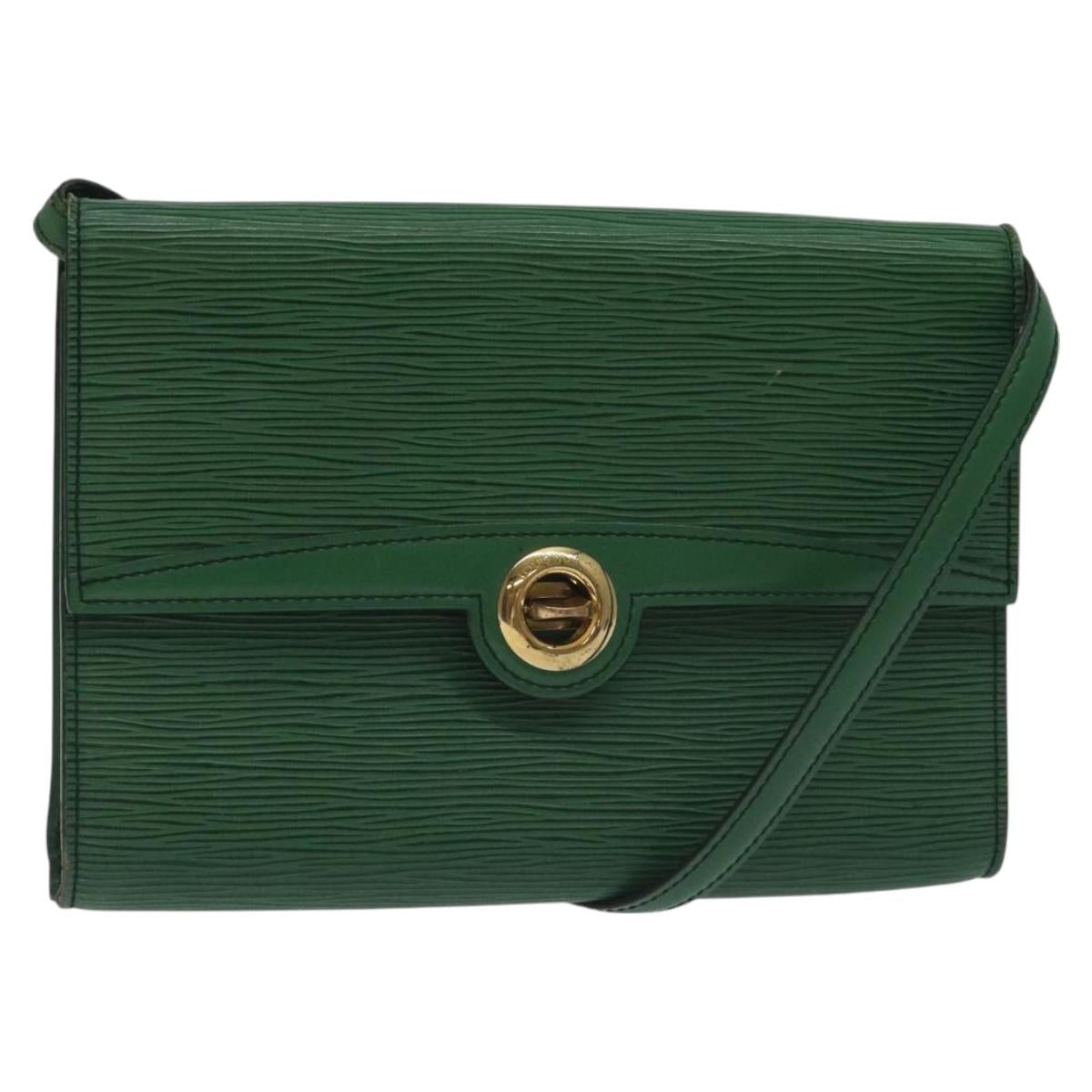 LOUIS VUITTON Epi Pochette Arche Shoulder Bag Green M52574 LV Auth 130925