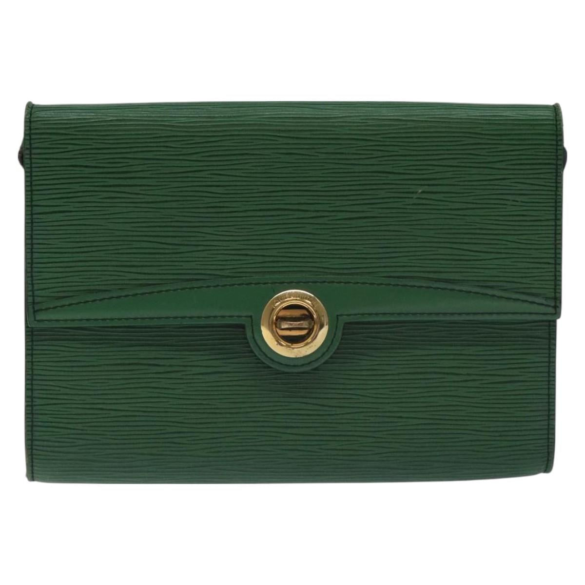 LOUIS VUITTON Epi Pochette Arche Shoulder Bag Green M52574 LV Auth 130925