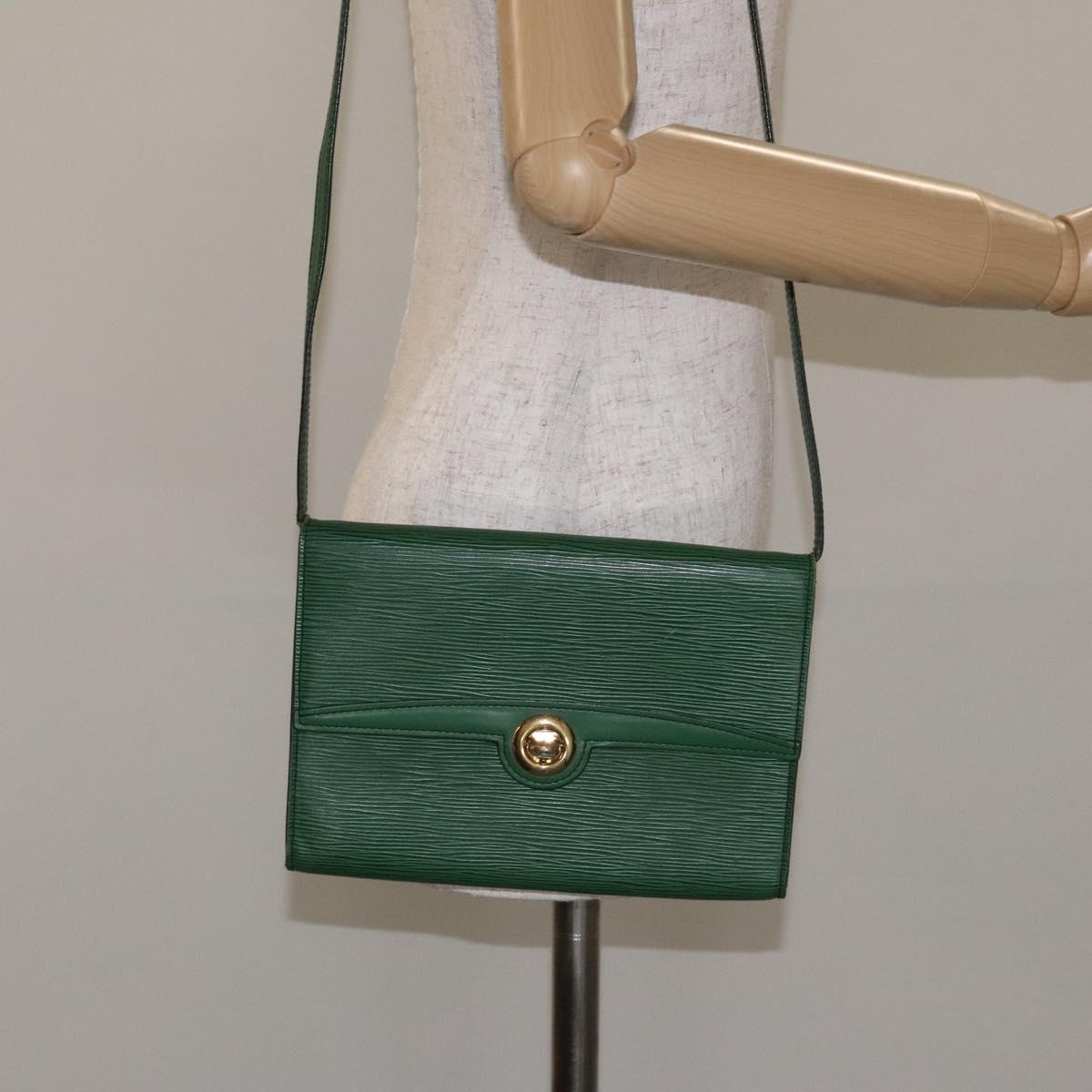 LOUIS VUITTON Epi Pochette Arche Shoulder Bag Green M52574 LV Auth 130925