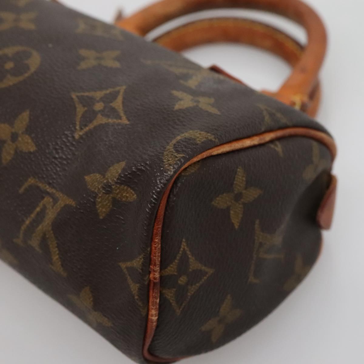 LOUIS VUITTON Monogram Mini Speedy Hand Bag M41534 LV Auth 130926