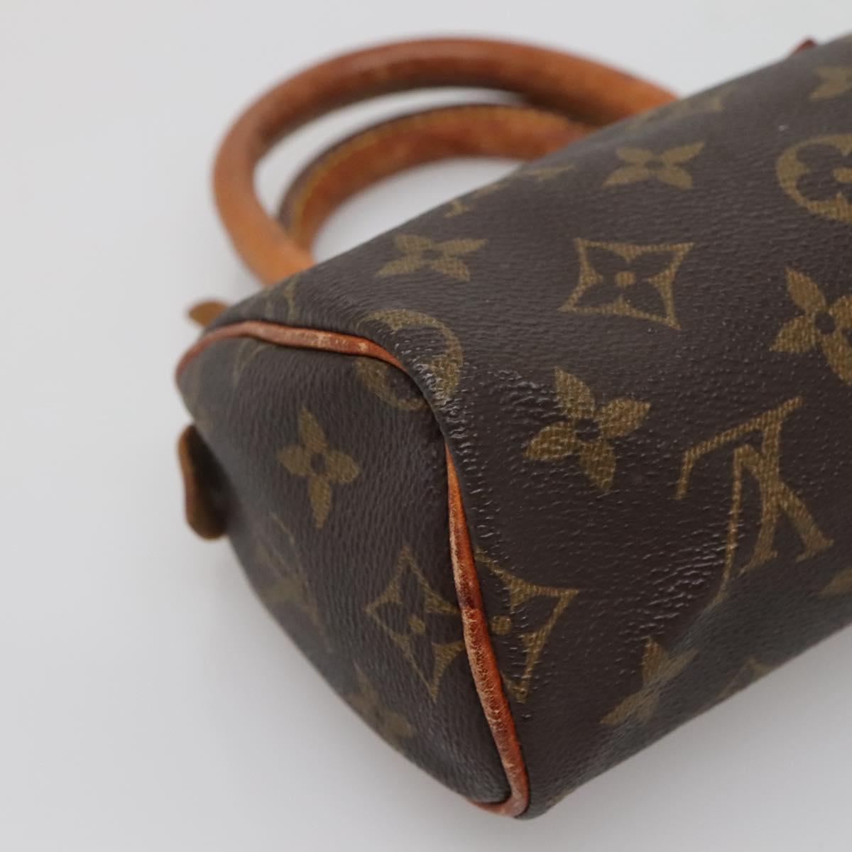 LOUIS VUITTON Monogram Mini Speedy Hand Bag M41534 LV Auth 130926