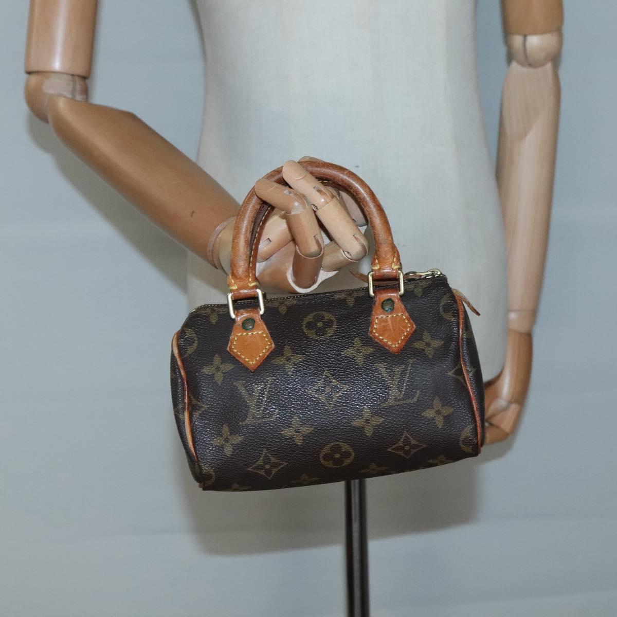 LOUIS VUITTON Monogram Mini Speedy Hand Bag M41534 LV Auth 130926