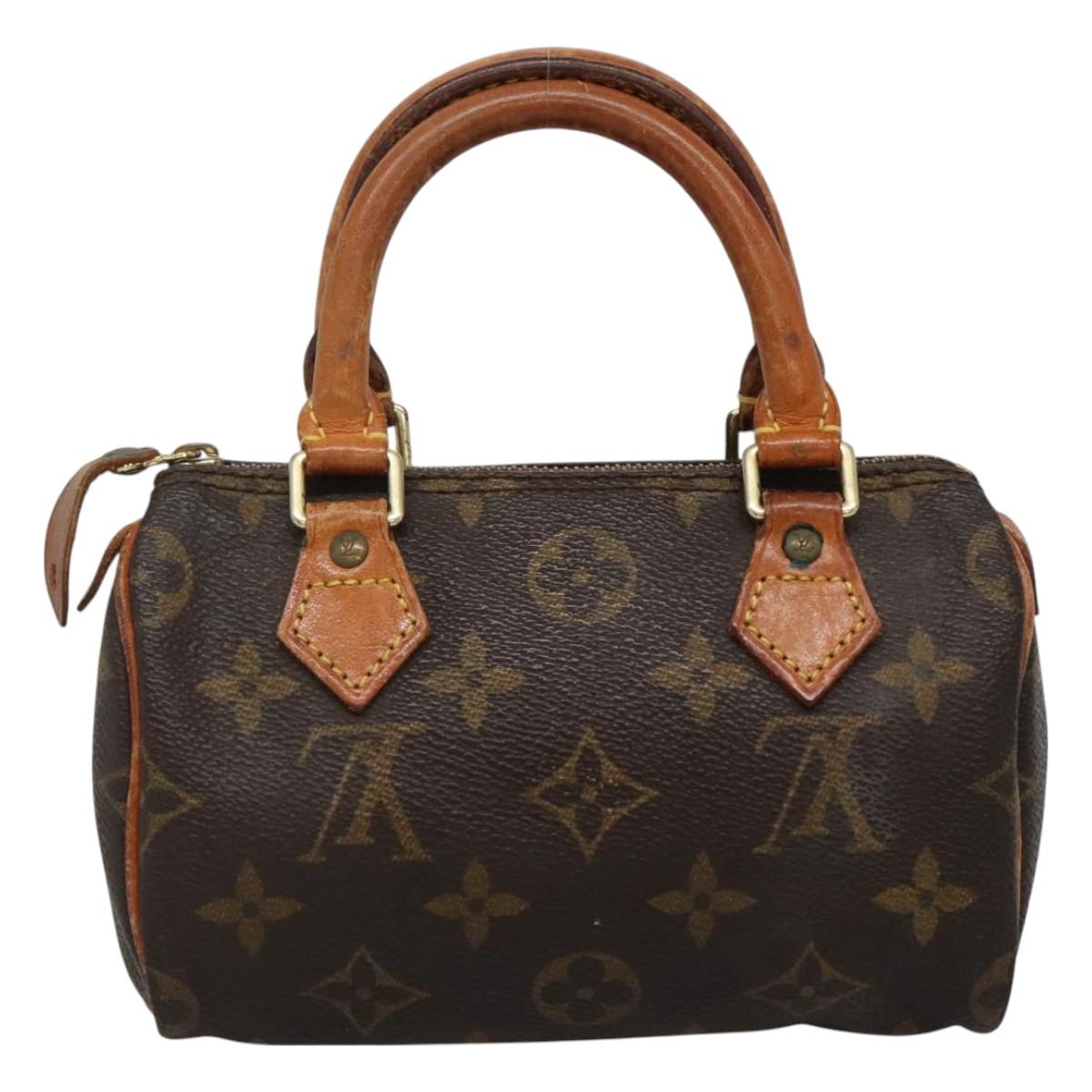 LOUIS VUITTON Monogram Mini Speedy Hand Bag M41534 LV Auth 130926