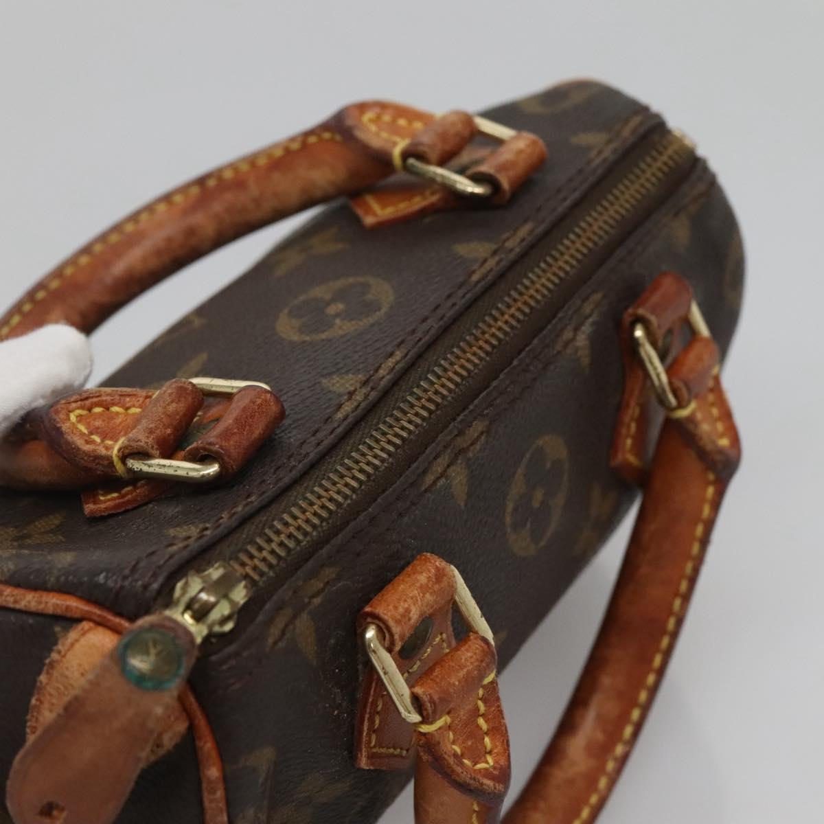 LOUIS VUITTON Monogram Mini Speedy Hand Bag M41534 LV Auth 130926