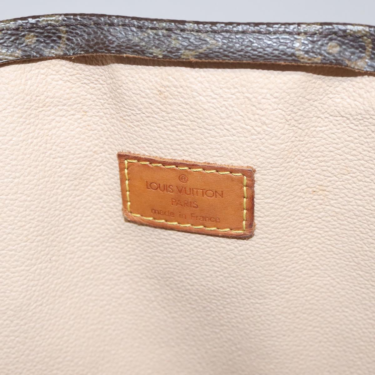 LOUIS VUITTON Monogram Sac Plat Hand Bag M51140 LV Auth 131017