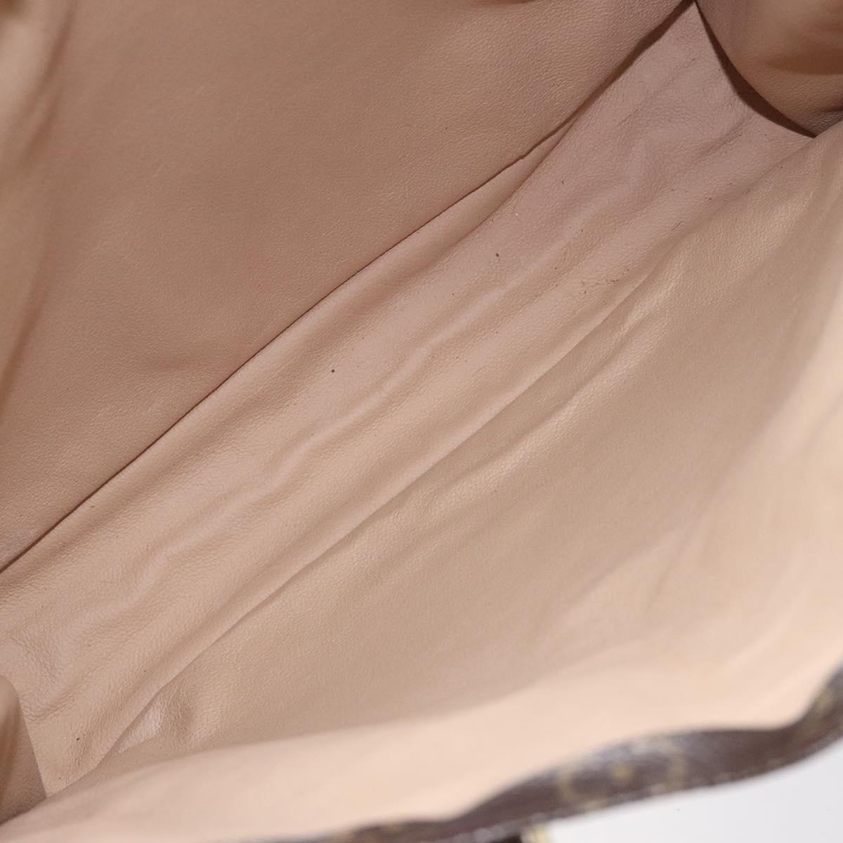 LOUIS VUITTON Monogram Sac Plat Hand Bag M51140 LV Auth 131017