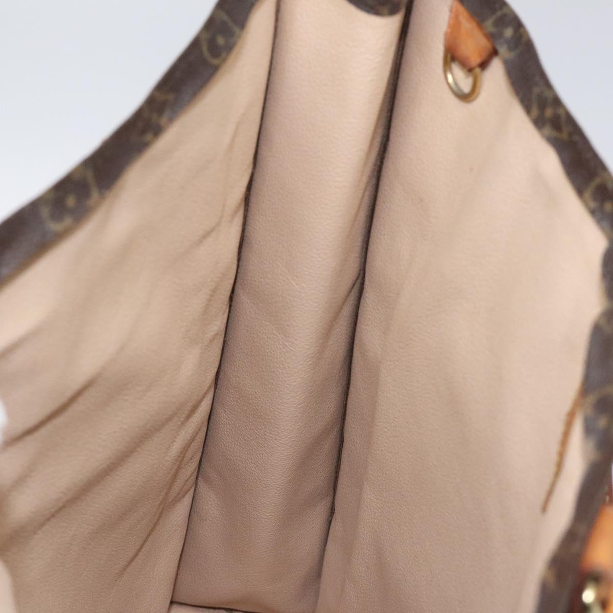 LOUIS VUITTON Monogram Sac Plat Hand Bag M51140 LV Auth 131017