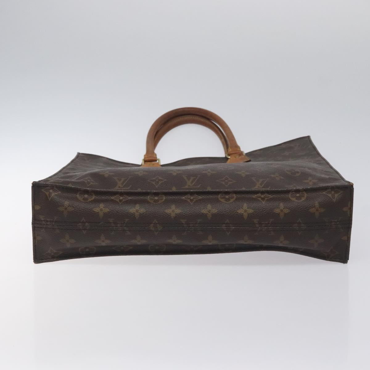 LOUIS VUITTON Monogram Sac Plat Hand Bag M51140 LV Auth 131017