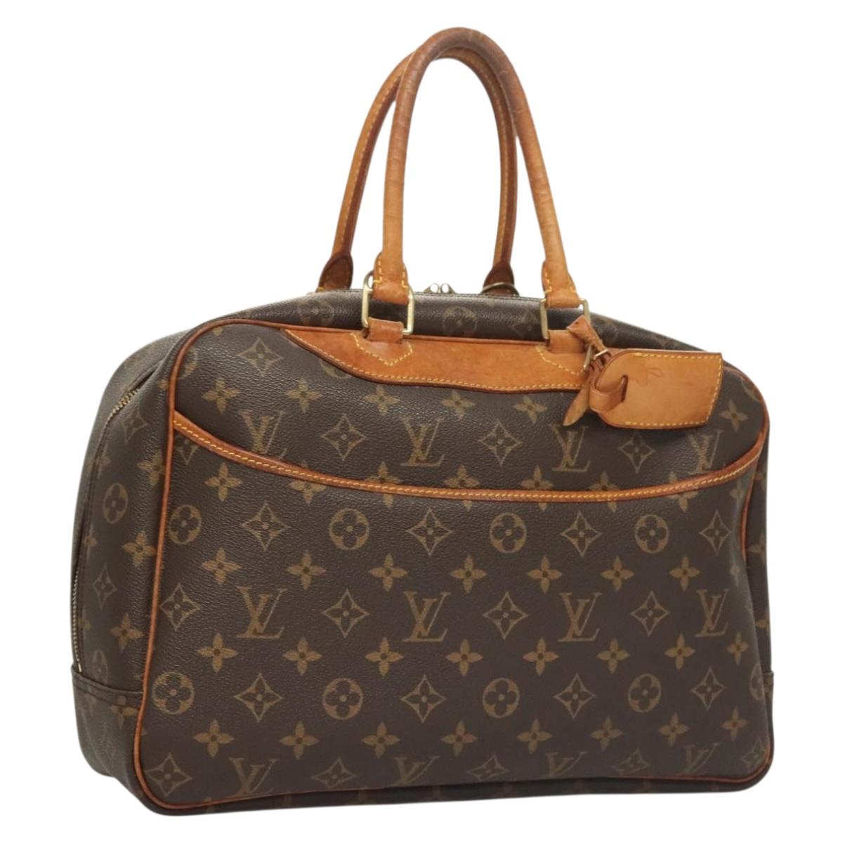 LOUIS VUITTON Monogram Deauville Hand Bag M47270 LV Auth 131076