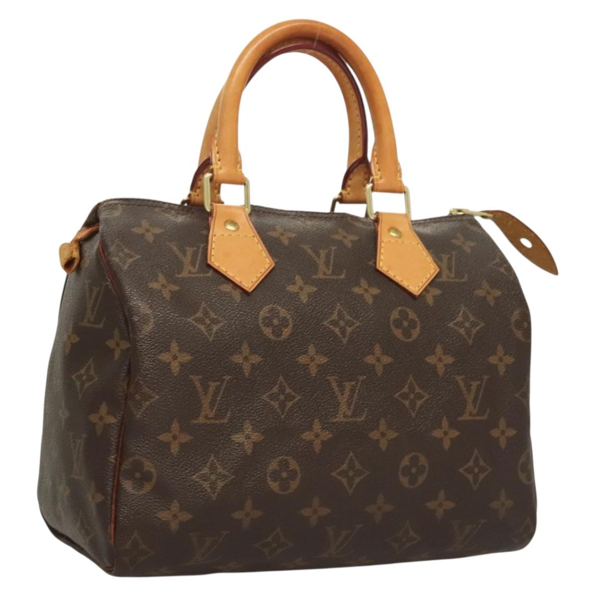 LOUIS VUITTON Monogram Speedy 25 Hand Bag M41528 LV Auth 131077