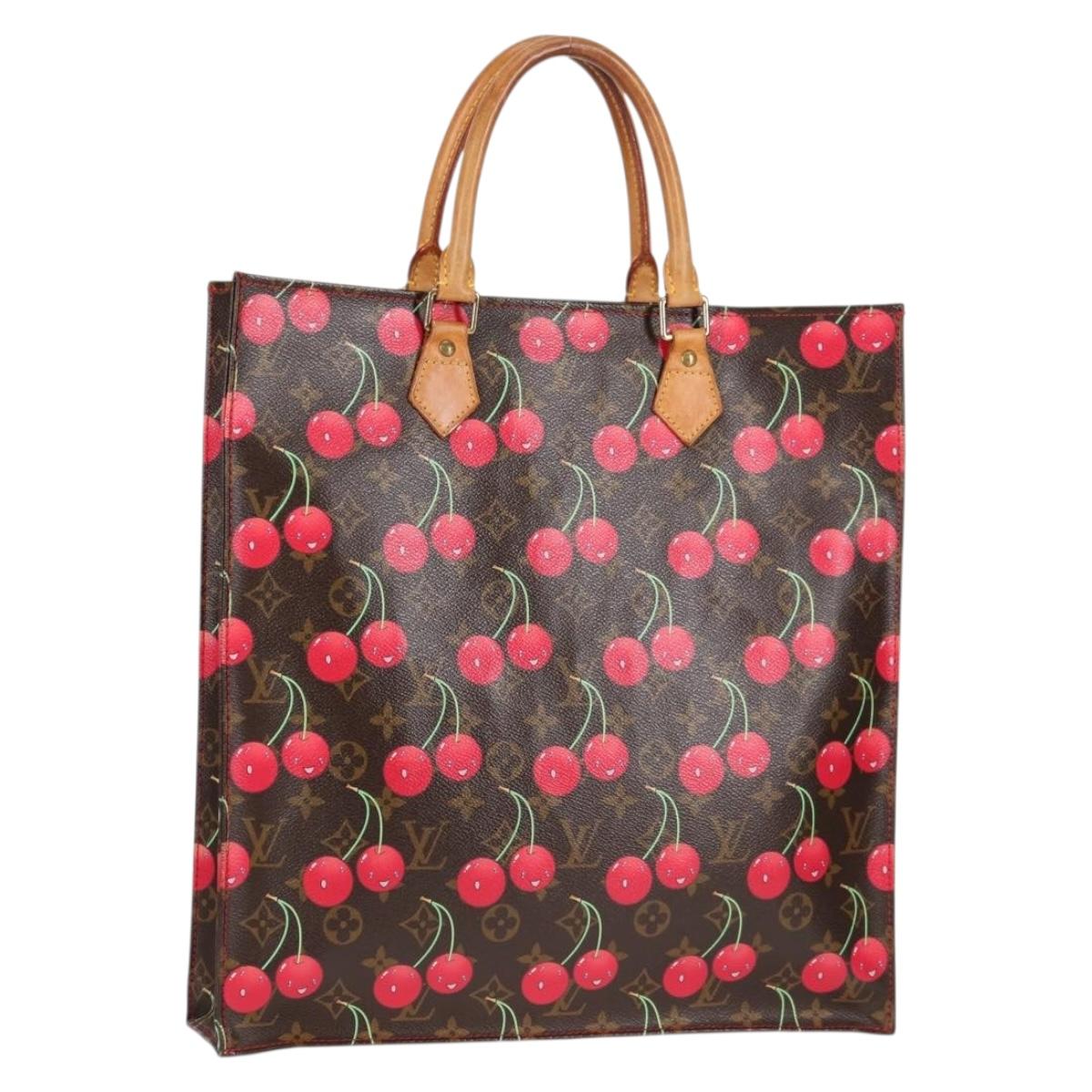 LOUIS VUITTON Monogram Cherry Sac Plat Hand Bag M95010 LV Auth 131095V