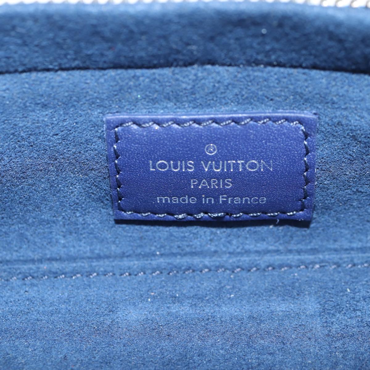 LOUIS VUITTON Bandana Etui Lunet GM Glasses Case Blue GI0764 Auth 131099M