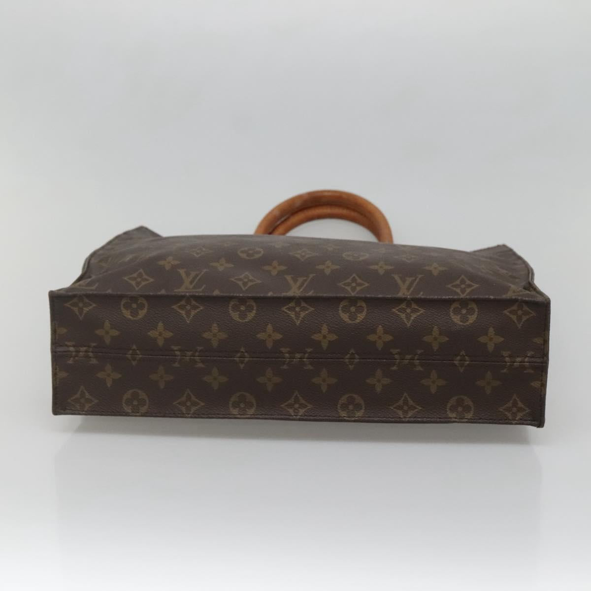 LOUIS VUITTON Monogram Sac Plat Hand Bag M51140 LV Auth 131110