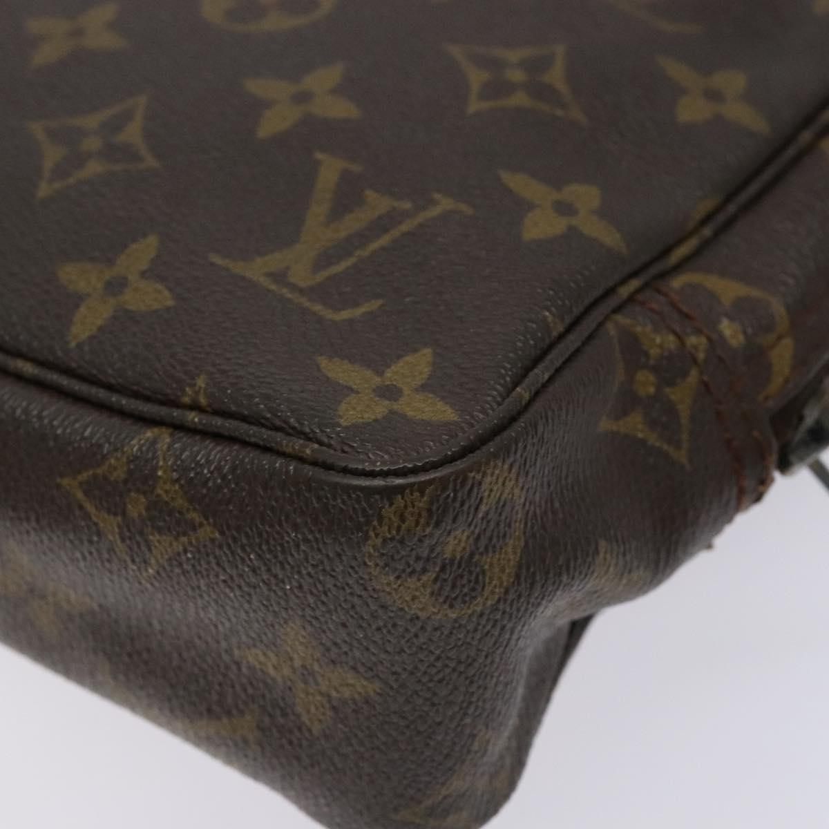 LOUIS VUITTON Monogram Trousse Toilette 23 Clutch Bag M47524 LV Auth 131117
