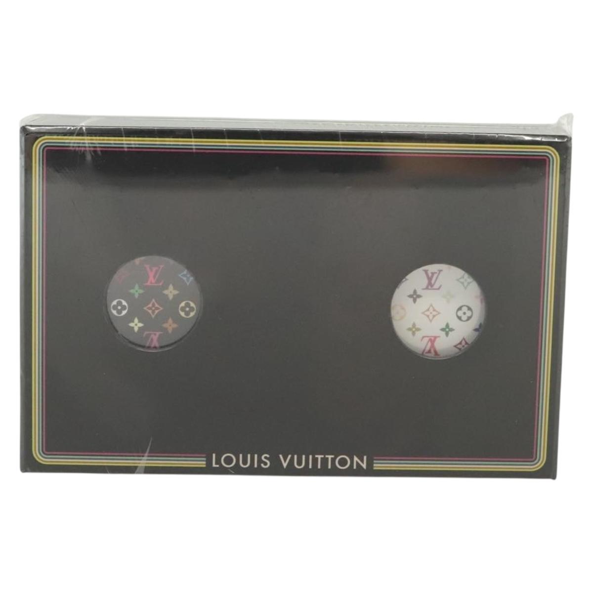 LOUIS VUITTON Monogram Multicolor Playing Cards Black White LV Auth 131123