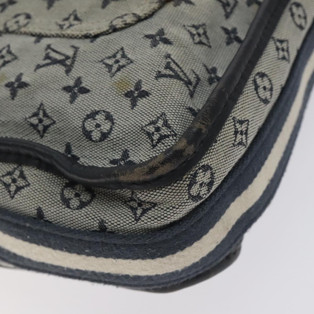 LOUIS VUITTON Monogram Mini Buzas Marie Kate Bag Blue M92320 Auth 131141