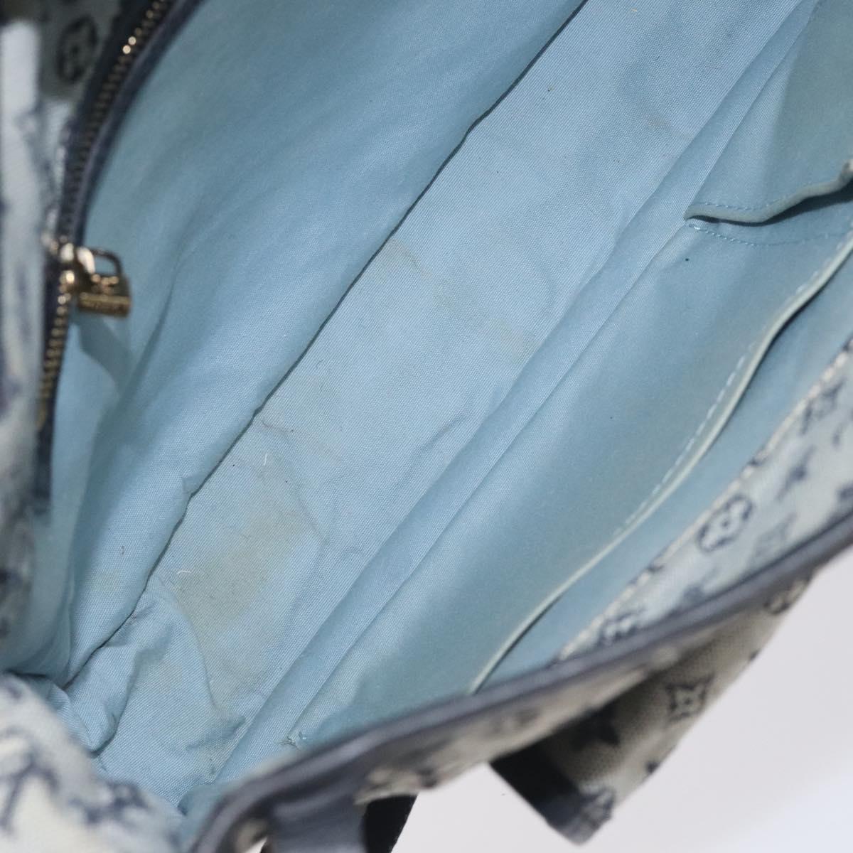 LOUIS VUITTON Monogram Mini Buzas Marie Kate Bag Blue M92320 Auth 131141