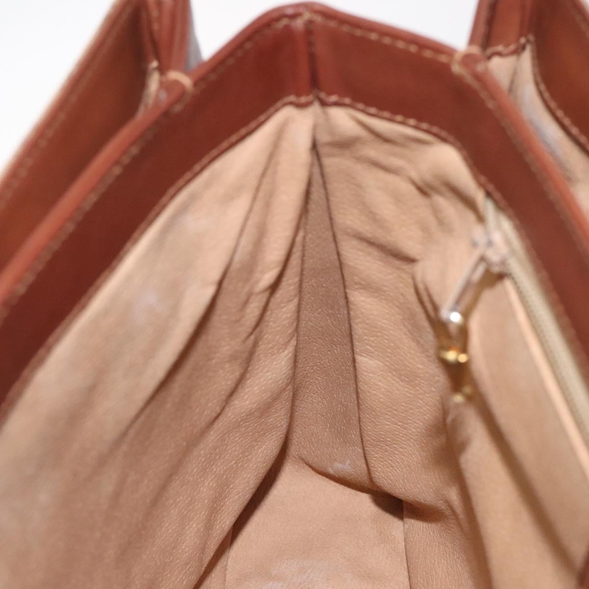 GUCCI Micro GG Supreme Hand Bag PVC Beige Gold 000 46 4857 Auth 131143