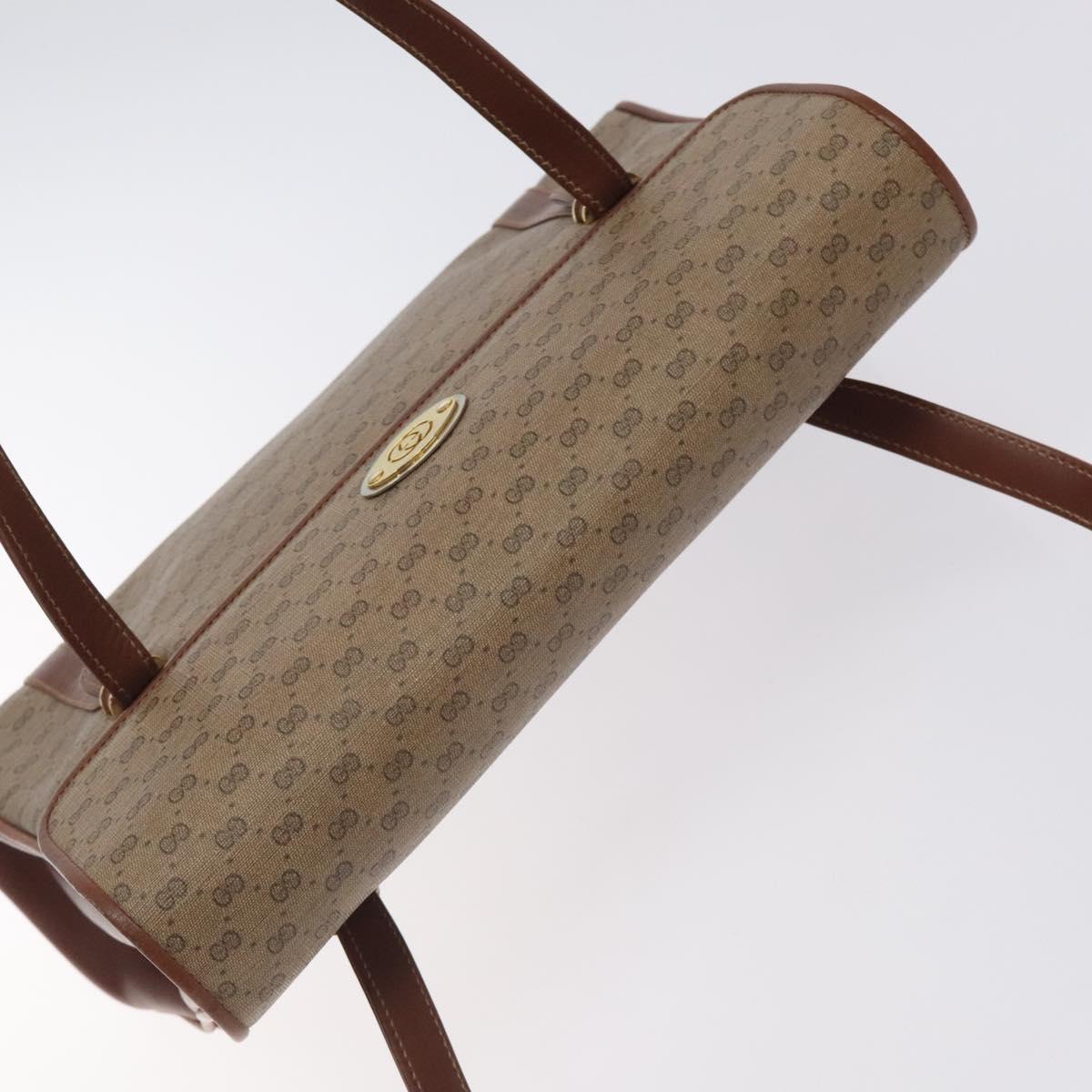 GUCCI Micro GG Supreme Hand Bag PVC Beige Gold 000 46 4857 Auth 131143
