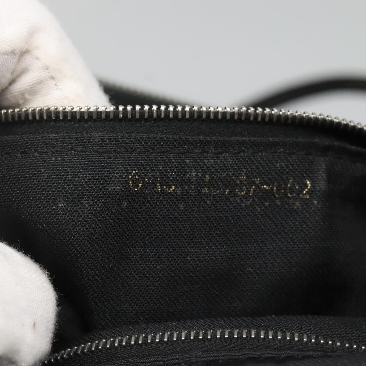 FENDI Zucca Canvas Hand Bag Black Silver Auth 131157