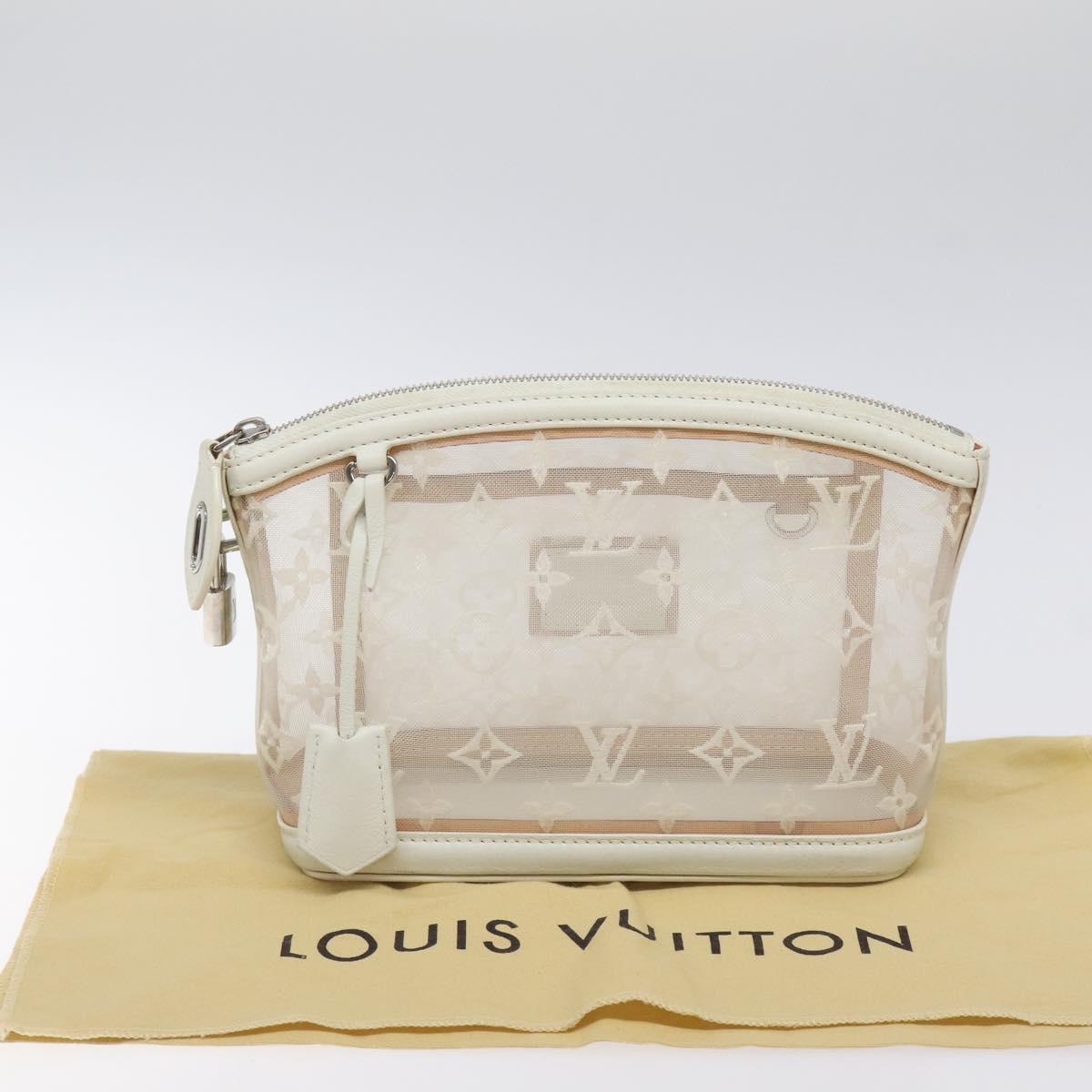 LOUIS VUITTON Monogram Transparent Lockit Clutch Bag M40700 LV Auth 131195V