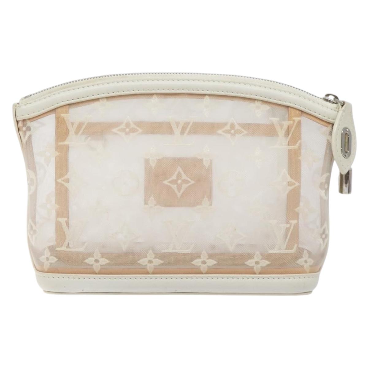 LOUIS VUITTON Monogram Transparent Lockit Clutch Bag M40700 LV Auth 131195V
