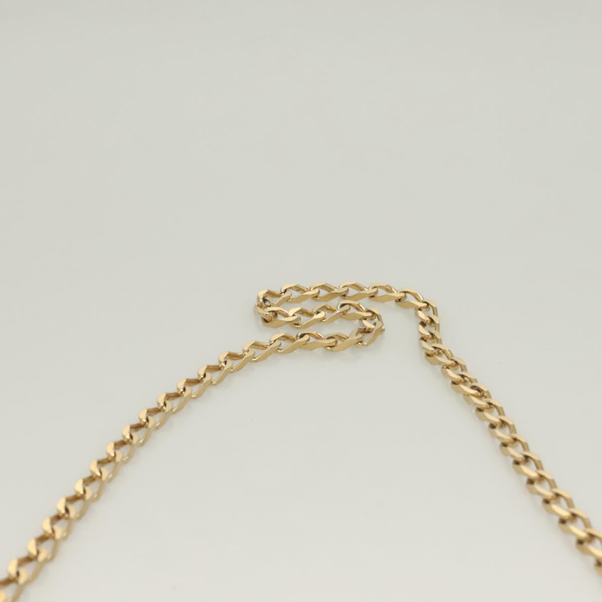 Gianni Versace Chain Shoulder Bag Enamel Cream Gold Auth 131196