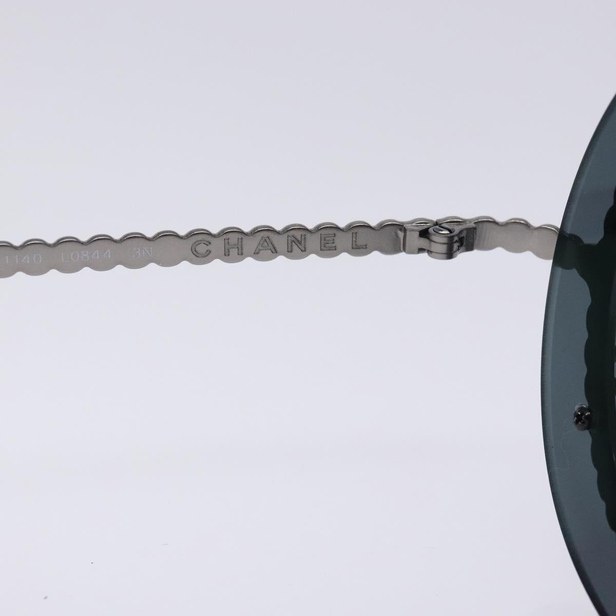 CHANEL Sunglasses plastic Black CC Auth 131207V