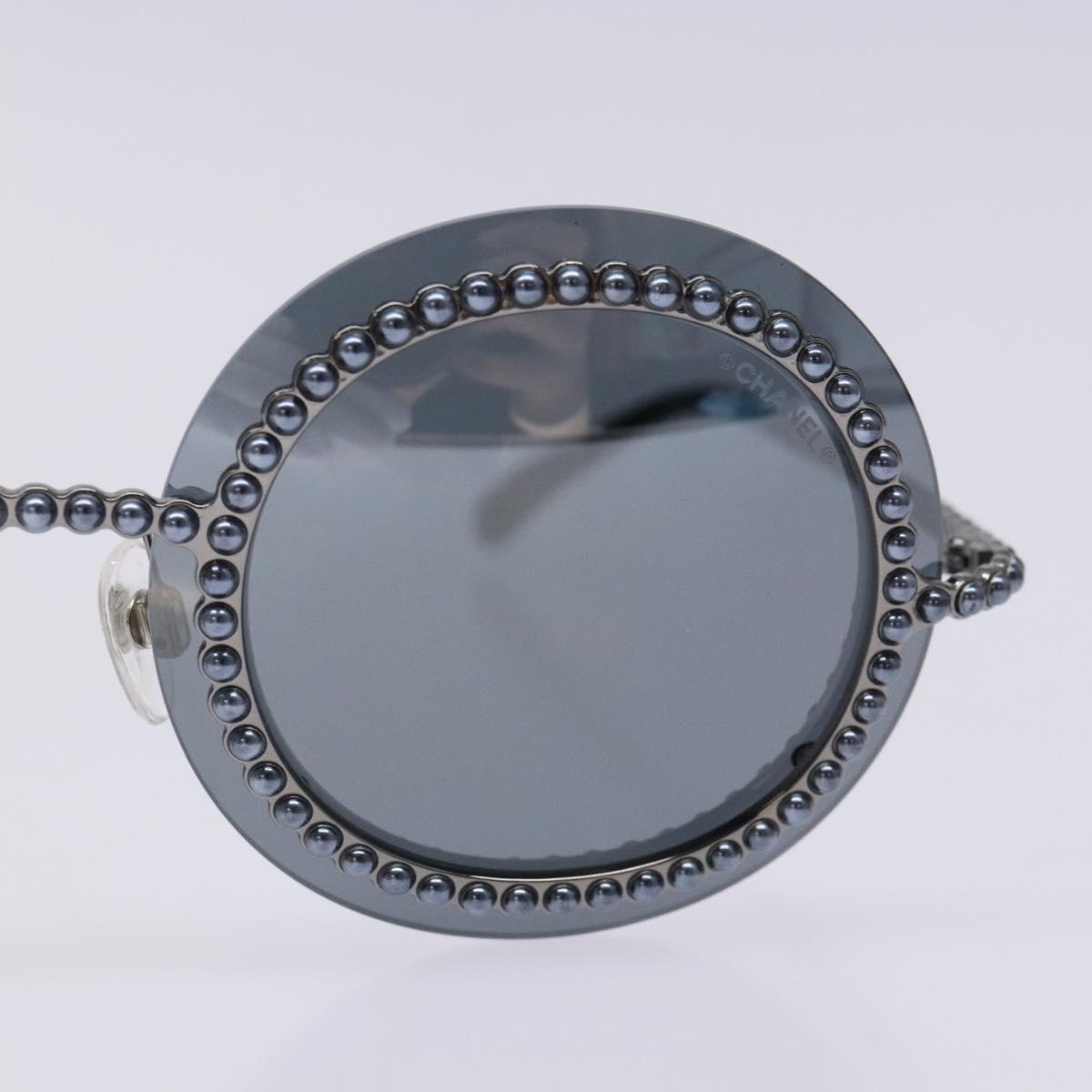 CHANEL Sunglasses plastic Black CC Auth 131207V