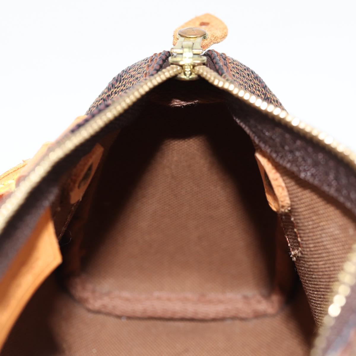 LOUIS VUITTON Damier Ebene Mini Speedy Hand Bag SPO N41536 LV Auth 131209V