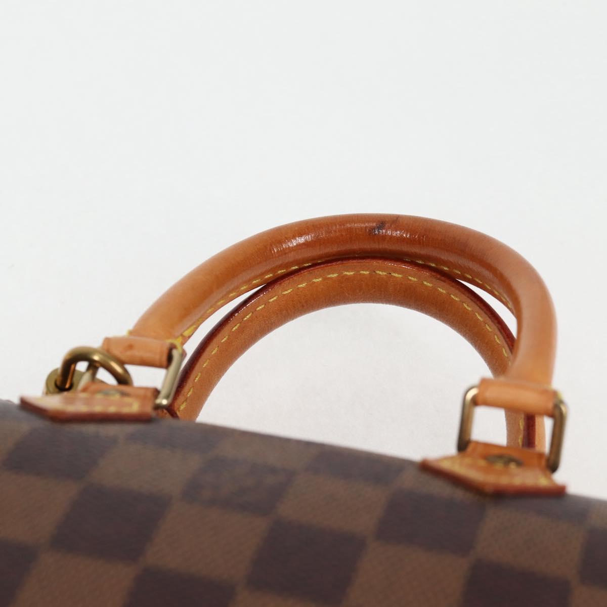LOUIS VUITTON Damier Ebene Mini Speedy Hand Bag SPO N41536 LV Auth 131209SV