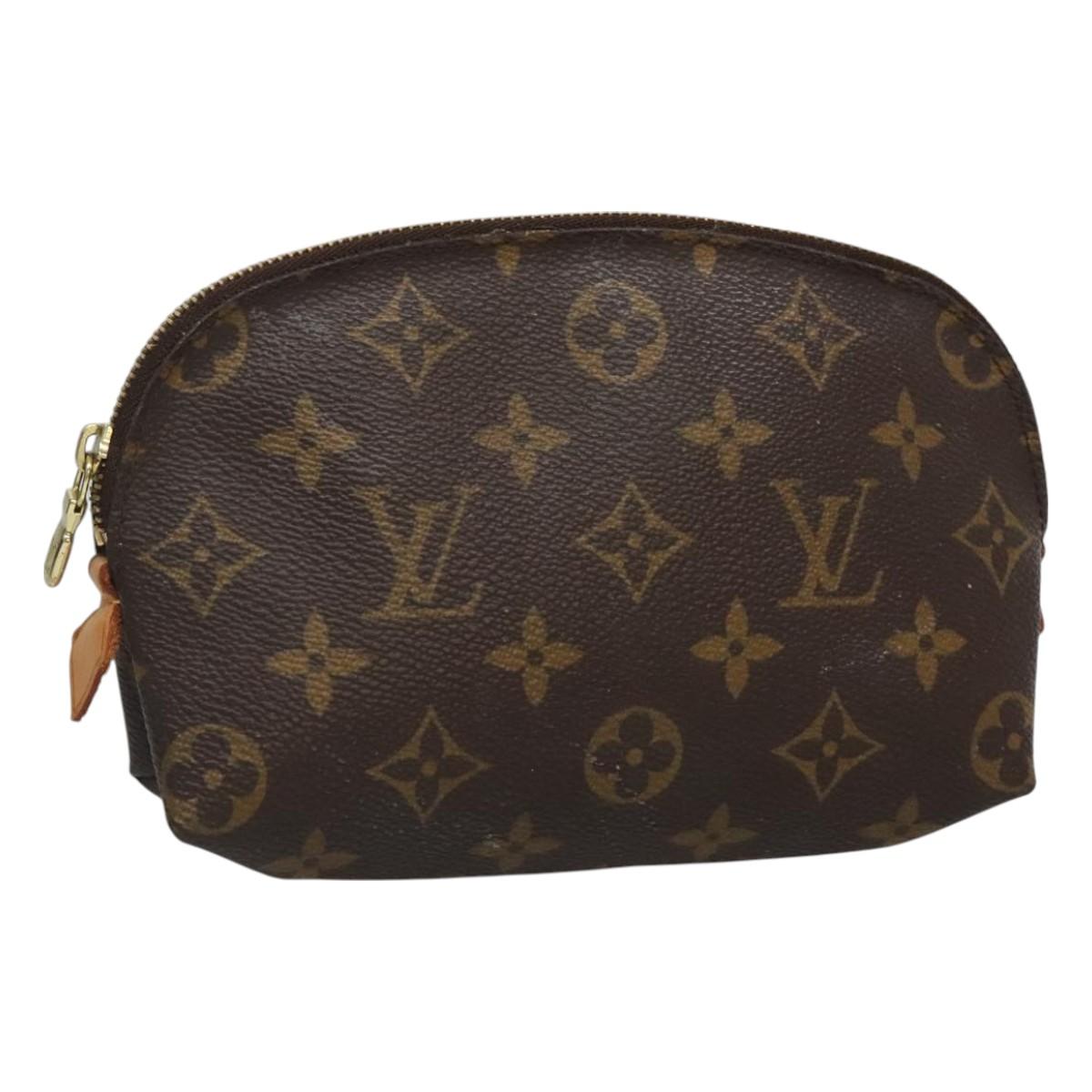 LOUIS VUITTON Monogram Pochette Cosmetic PM Cosmetic Pouch M47515 LV Auth 131212