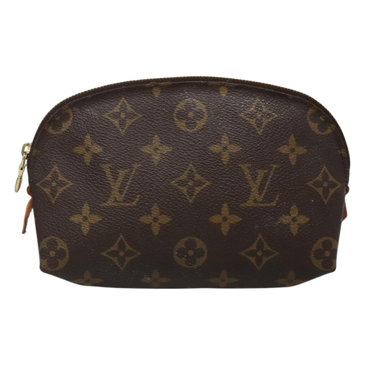 LOUIS VUITTON Monogram Pochette Cosmetic PM Cosmetic Pouch M47515 LV Auth 131212