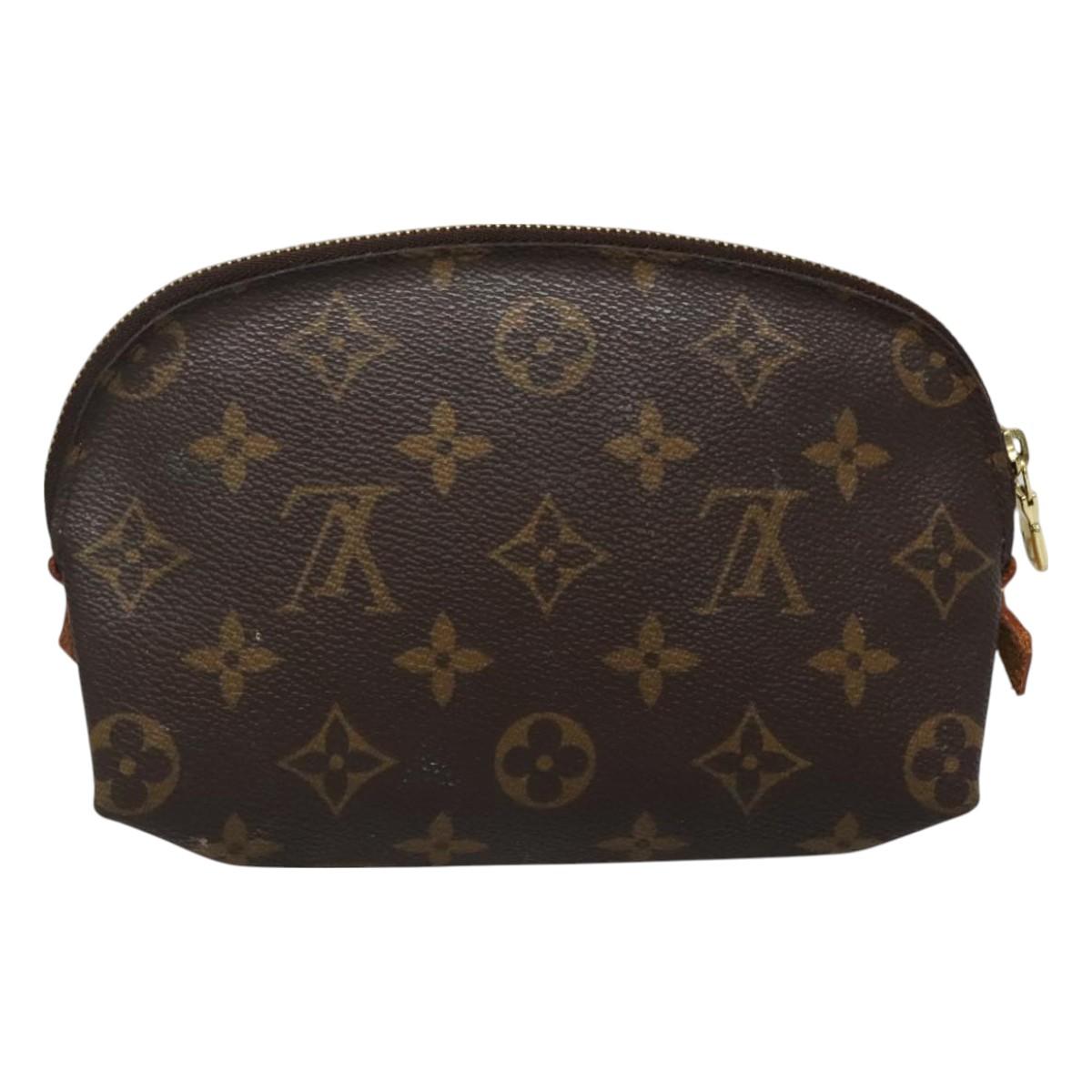 LOUIS VUITTON Monogram Pochette Cosmetic PM Cosmetic Pouch M47515 LV Auth 131212